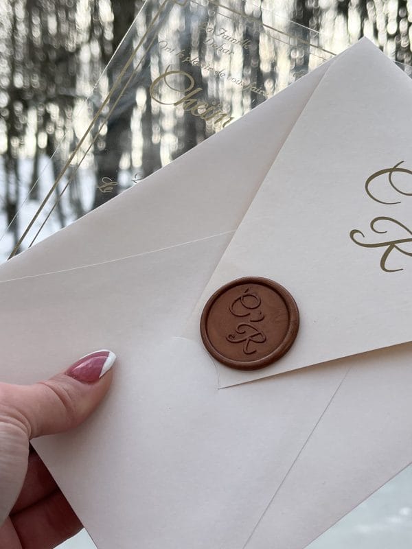 acrylic sweet 16 invitation with premium finish and modern layout