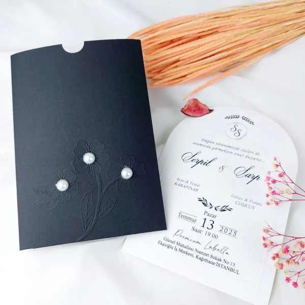 Custom wedding card created for birthday invitation celebrations