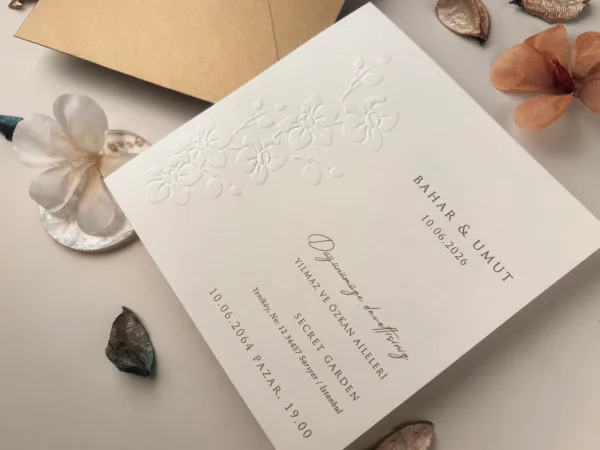 Custom wedding card created for quinceanera invitation celebrations