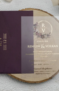 modern square invitation card for engagement with premium quality
