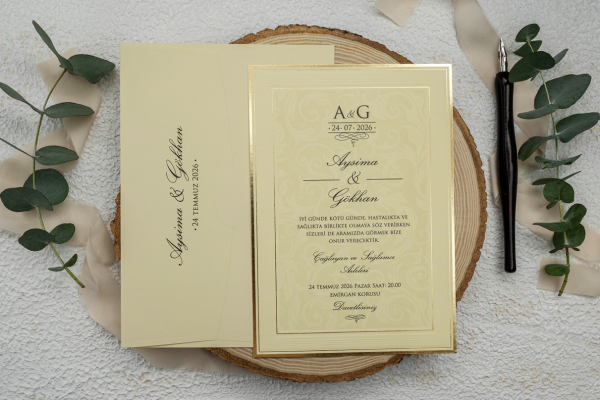 Custom elegant invitation created for birthday invitation celebrations