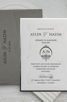 Classy Wedding Invitation For Elegant Ceremonies