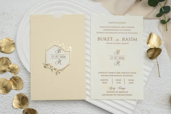 Custom elegant invitation created for birthday cards celebrations