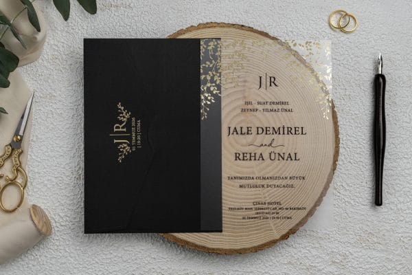 acrylic wedding invitations card and transparent quinceañera invitations with modern design