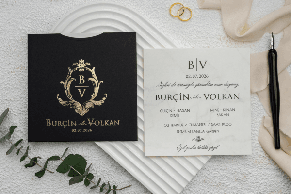 Custom wedding invitations created for elegant invitation celebrations