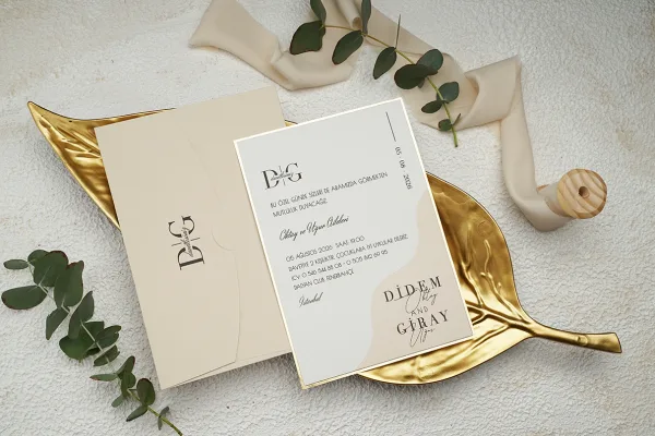 Custom elegant invitation created for birthday cards celebrations