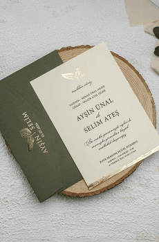 Green Cover Elegant Invitations