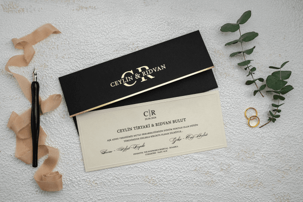 Custom wedding card created for birthday invitation celebrations