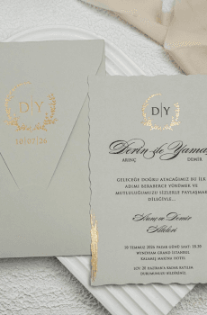 Refined Simplicity Modern Formal Wedding Invitations