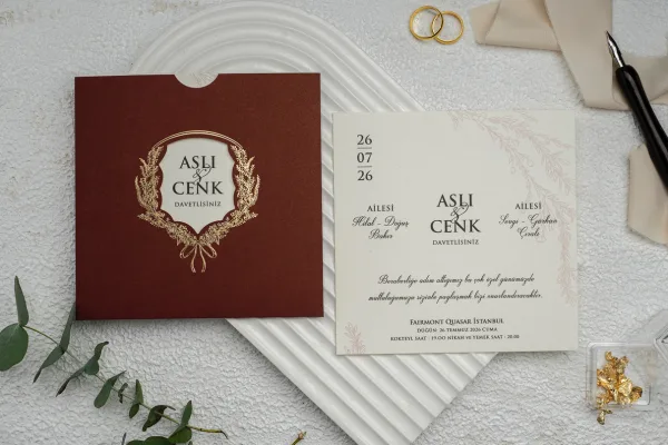Custom wedding card created for sweet 16 invitation celebrations