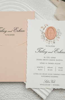 A Perfect Beginning Modern Wedding Invitation Sets