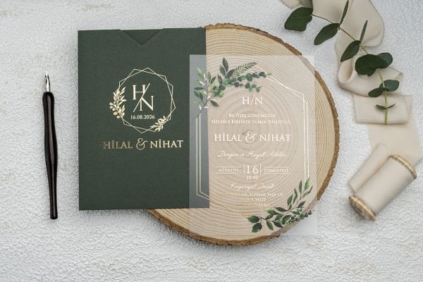 acrylic wedding invitations card and transparent quinceañera invitations with modern design