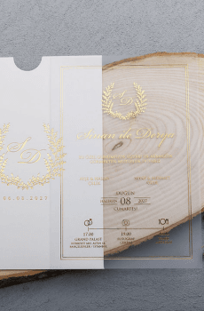 acrylic wedding invitations card and transparent quinceañera invitations with modern design