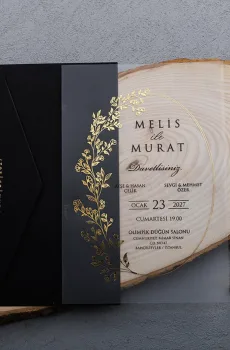 acrylic wedding invitations card and transparent quinceañera invitations with modern design