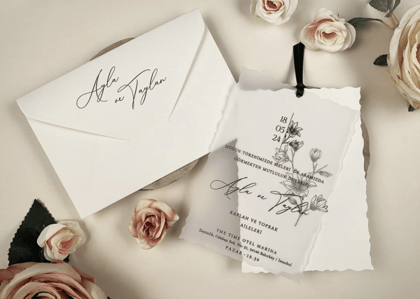 acrylic wedding invitations card and transparent quinceañera invitations with modern design