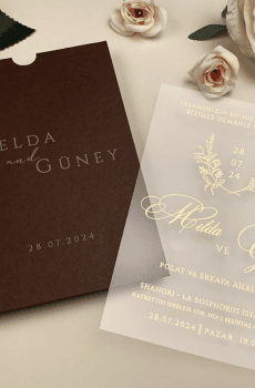 eco-friendly custom acrylic invitation featuring elegant script for sweet 16 celebrations