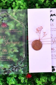 acrylic birthday invitation with premium finish and modern layout