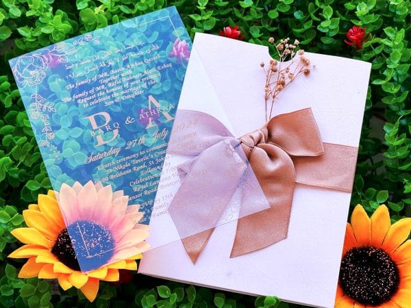 acrylic birthday invitation with premium finish and modern layout