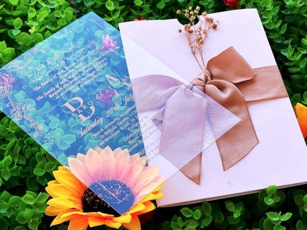 acrylic invitations with premium finish and modern layout