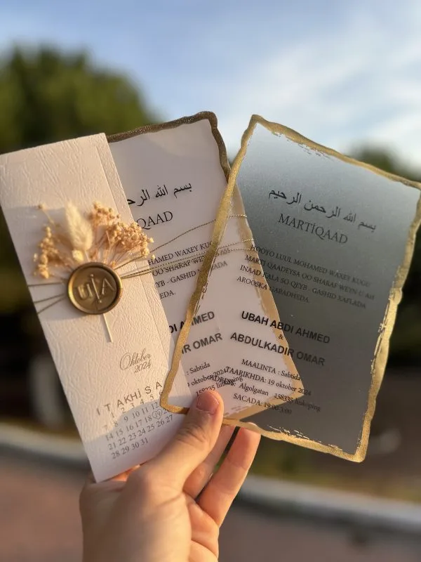 acrylic wedding invitations card and transparent quinceañera invitations with modern design
