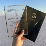acrylic birthday invitation with premium finish and modern layout