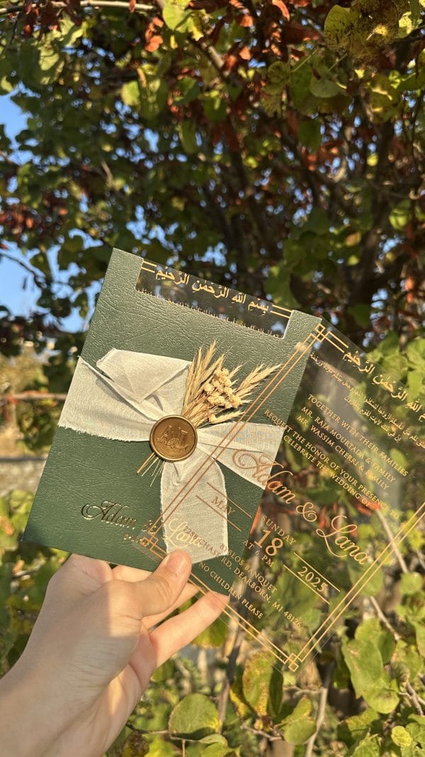 luxurious gold edge invitation card for birthday with transparent design