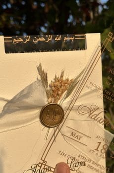 White Cover Acrylic Invitations