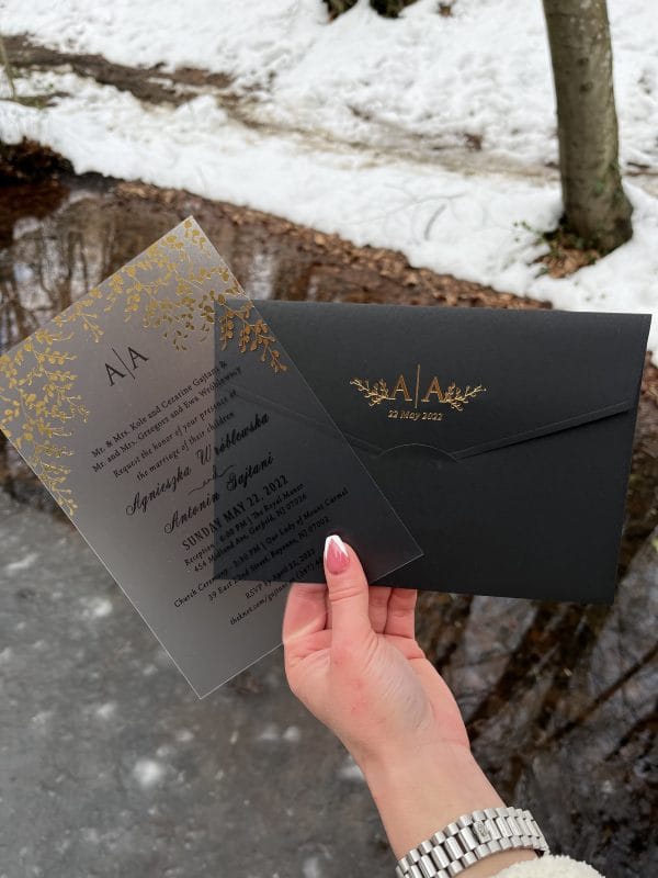 acrylic birthday invitation with premium finish and modern layout