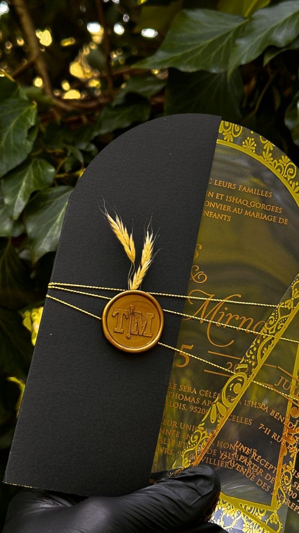 chic acrylic invitation card for sweet 16 with refined look