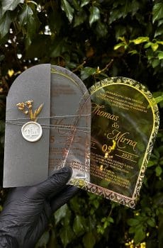 Elegant Mirror Invitation for Engagement