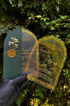 Modern Wax seal Invitation for Wedding