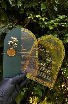 Modern Wax seal Invitation for Wedding