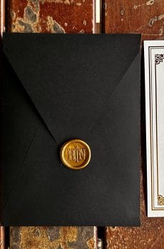 Luxury Wedding Invitation Set With Envelope Included