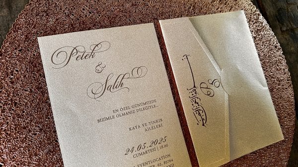 Custom wedding invitations created for wedding card celebrations