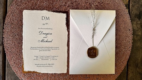Custom wedding card created for sweet 16 invitation celebrations