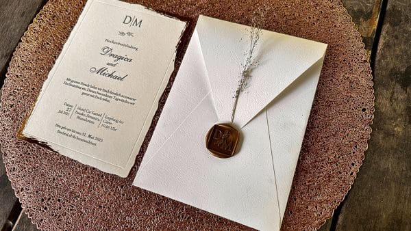 Custom wedding invitations created for wedding card celebrations