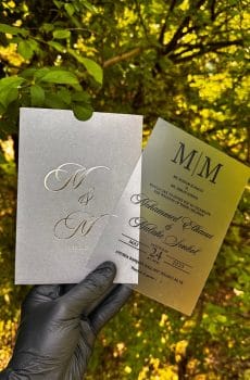 Modern Square Invitation for Wedding