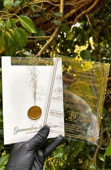 Personalized Mirror Invitation for Wedding