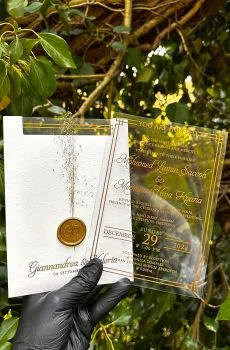 Personalized Mirror Invitation for Wedding