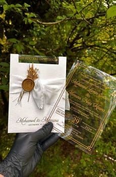 Elegant Acrylic Invitation for Sweet 16