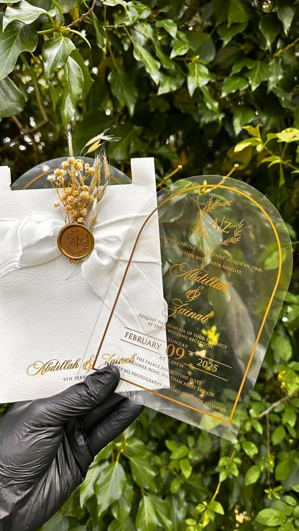 Minimalist Wax seal Invitation for Wedding - Image 3