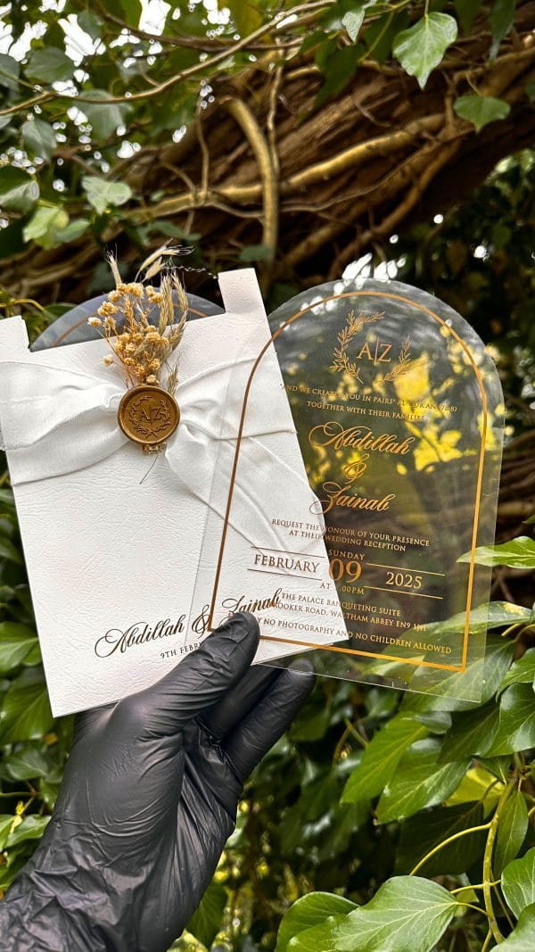 Minimalist Wax seal Invitation for Wedding - Image 8