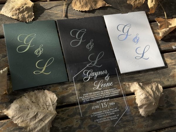 acrylic birthday invitation with premium finish and modern layout