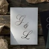 acrylic birthday invitation with premium finish and modern layout