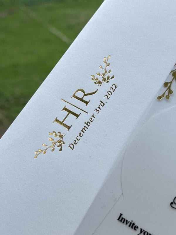 acrylic wedding invitations card with premium finish and modern layout