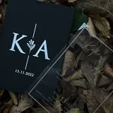 acrylic invitations with premium finish and modern layout