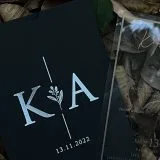 transparent wedding invitation with premium finish and modern layout