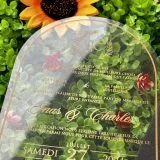 acrylic invitations with premium finish and modern layout