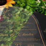 acrylic birthday invitation with premium finish and modern layout