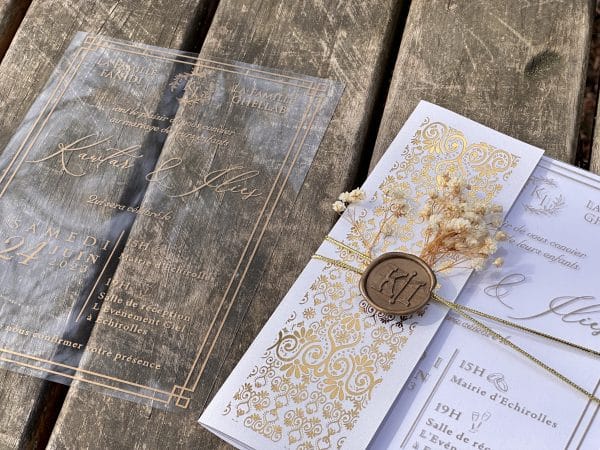 acrylic sweet 16 invitation with premium finish and modern layout